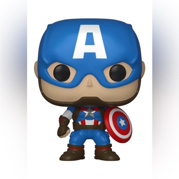 Pocket POP! & Tee: Marvel - Captain America Men's Shirt - Picture 4 of 4